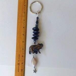 Elephant Purse Charm with Beads